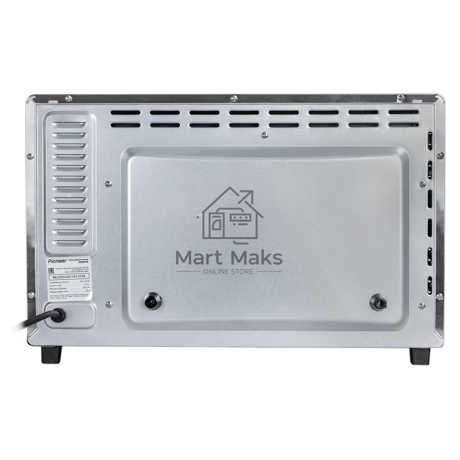 Мини-печь Pioneer MO5011G 25 л, 1600 Вт, серебристый