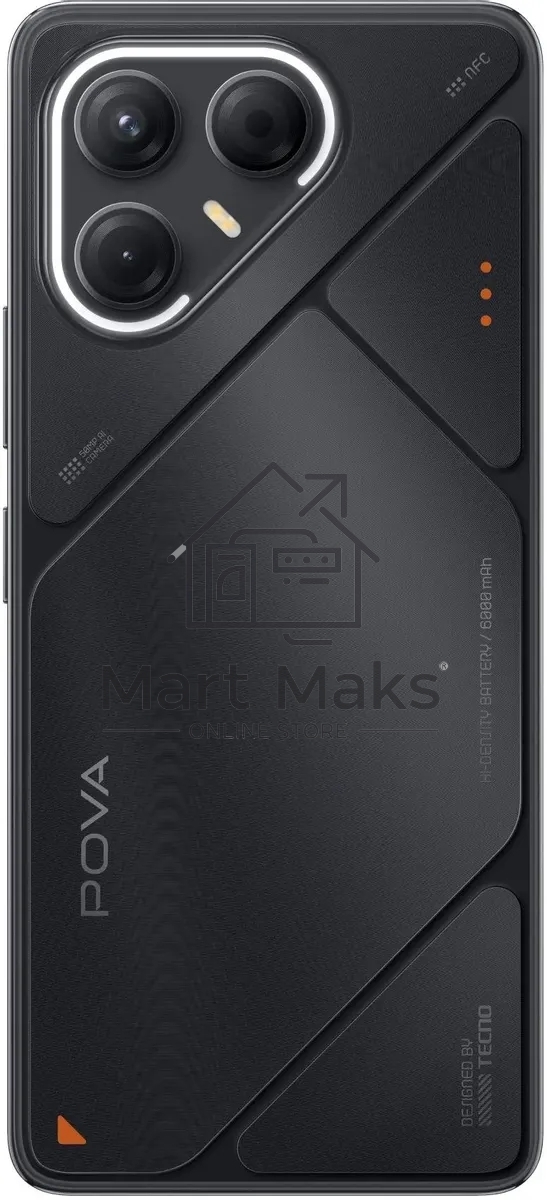 Смартфон Tecno Pova 7 5G LJ7, 8/256Gb, черный