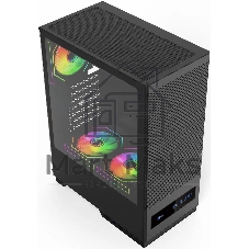 Компьютерный корпус ACD Citadel 108DB ATX, Type-C + 2 X USB ports + HD audio combo, Mesh, TG, черный