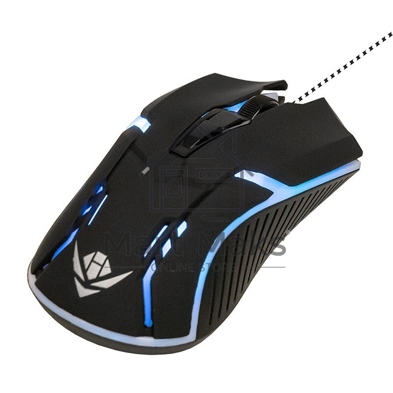 Комплект клавиатура+мышь Nakatomi KMG-2305U проводной, USB, 1600 DPI, черный