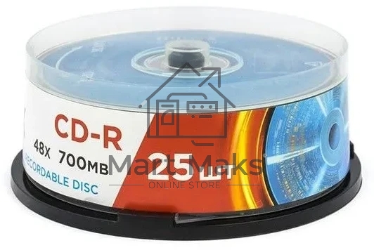 Диск CD-R Mirex 700 Mb, 48х, Cake Box (25), (25/300)