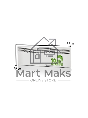 Конвектор ENSTO FinnHeat EPHBM15PR белый, 1500 Вт, 24 м2, термостат