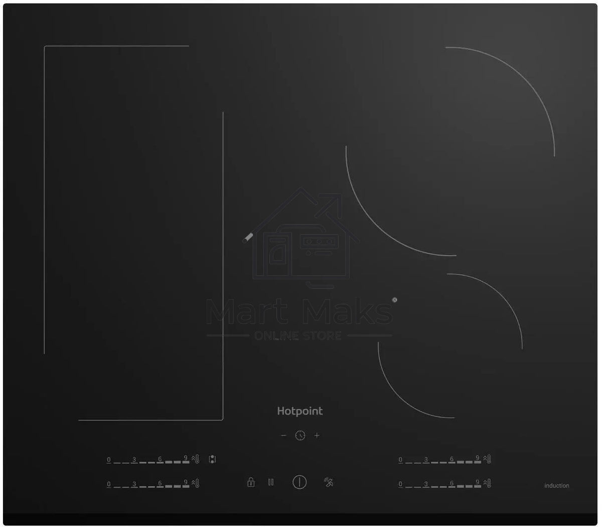 Индукционная варочная панель Hotpoint HS 1560B BF, независимая, черный