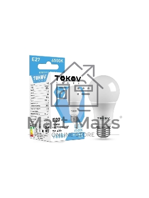 Лампа светодиодная TOKOV ELECTRIC 9 Вт G45 6500К Е27 176-264В