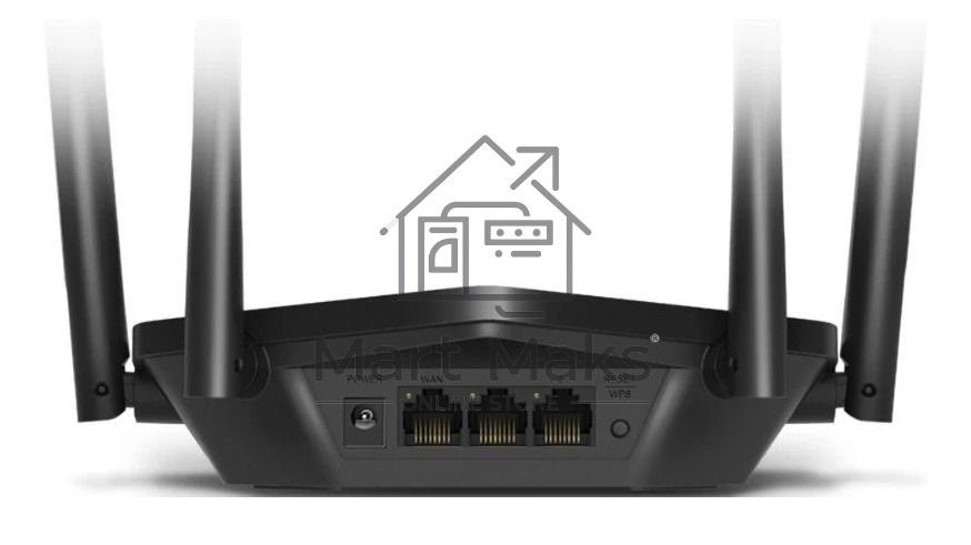 Двухдиапазонный роутер Mercusys MR1500X Wi-Fi 6 AX1500, до 300 Мбит/с на 2,4 ГГц + до 1201 Мбит/с на 5 ГГц