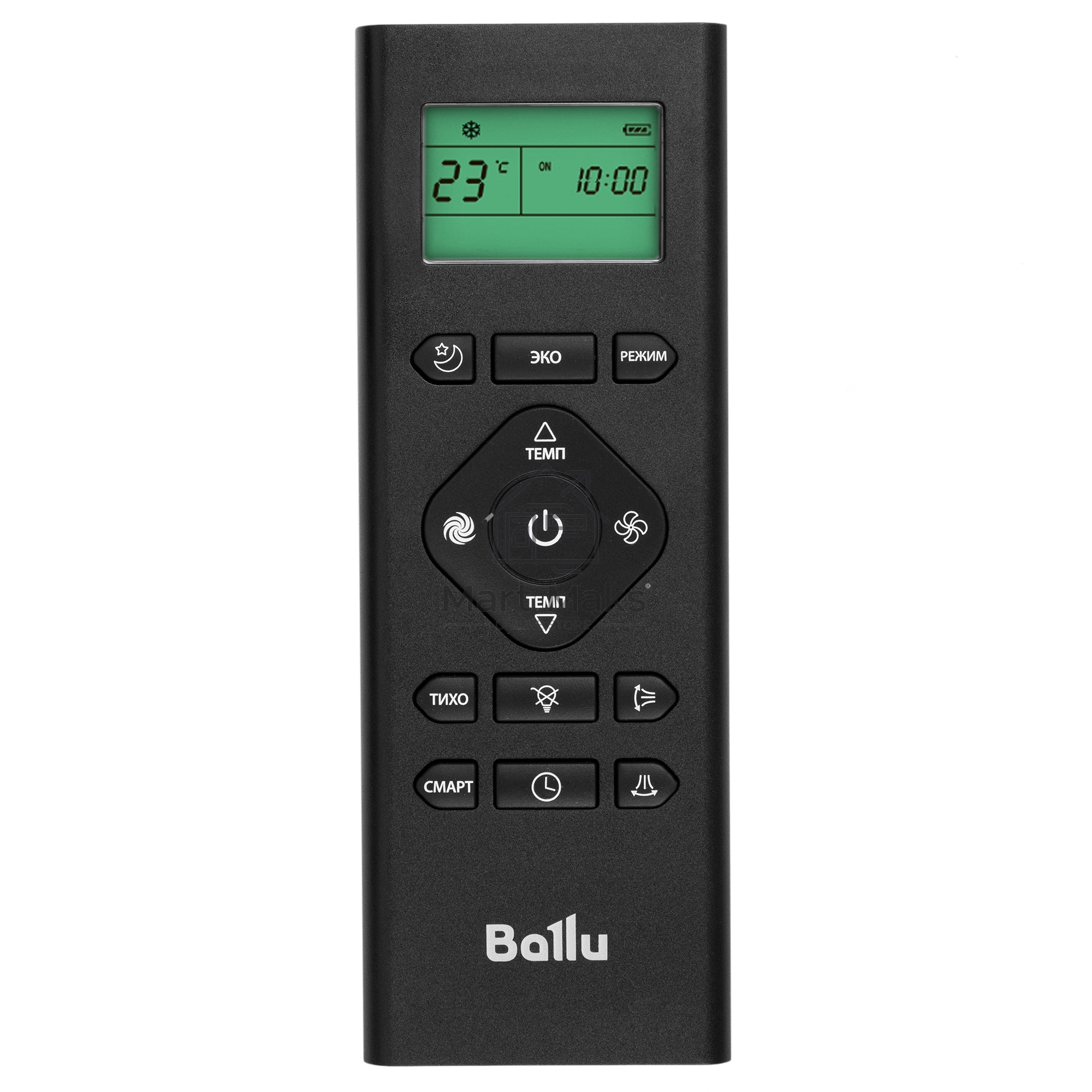 Блок внутренний сплит-системы Ballu BSPI/in-13HN8/BL/EU инвертор, 12000 BTU, 35 м², 23 дБ, охлаждение, обогрев, осушение, черный