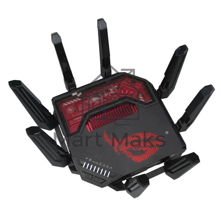 Маршрутизатор ASUS GT-BE19000, черный/красный, 90IG0850-MO9A0V