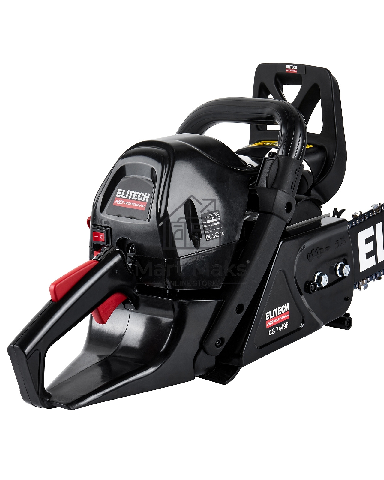 Бензопила Elitech HD Professional CS 7449F 3600Вт 4.9л.с. дл.шины:20