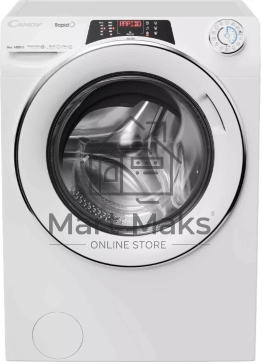 Стиральная машина Candy RO14146DWMCET-07 белая, загрузка фронтальная 14 кг, 1400 об/мин, класс A