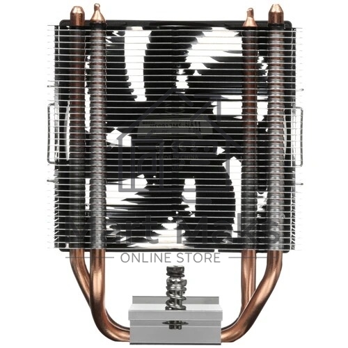 Кулер для процессора PCCooler R200 S115X/1200/1700/AM4/AM5 (TDP 110W, 90mm Non LED Fan, 2 тепловые трубки 6мм, 2200RPM, 28,3dBa)