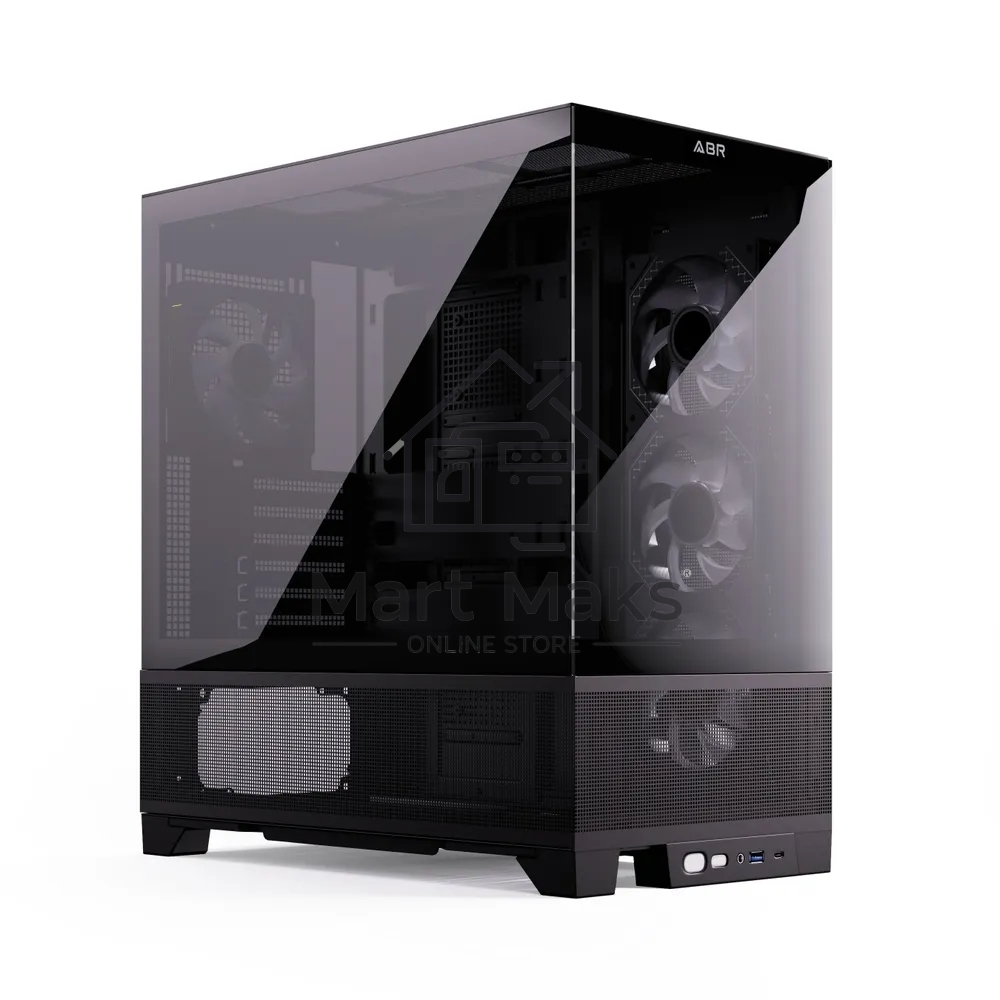 Компьютерный корпус ABR MINI PRO (1*USB 3.0, 1*USB Type-C, HD Audio, 4xRGB Fan, ATX, Micro-ATX, ITX)