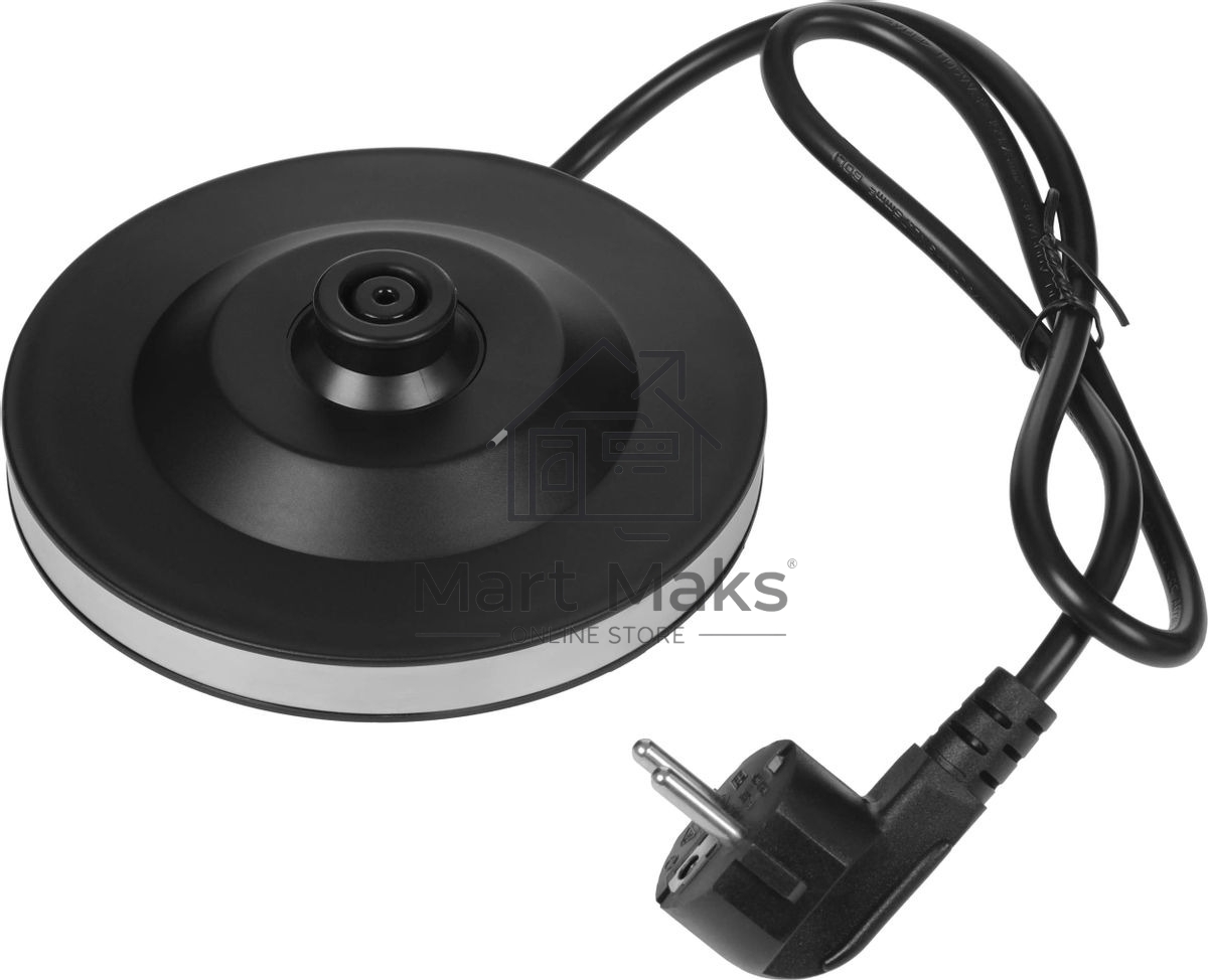 Чайник электрический Hyundai HYK-G5501 1.7 л, 2200 Вт, серебристый/черный