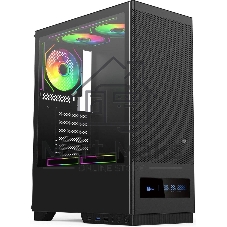 Компьютерный корпус ACD Citadel 108DB ATX, Type-C + 2 X USB ports + HD audio combo, Mesh, TG, черный
