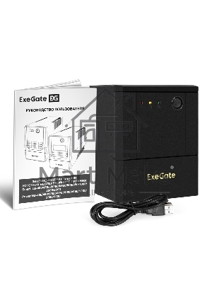 Источник бесперебойного питания ExeGate Power NB-2200.LED.AVR.8C13 (2200VA/1300W, LED, AVR, 8*C13, батарея 12V 9Ah - 2 шт., металлический корпус, Black)