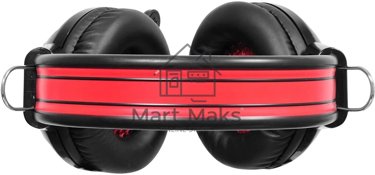 Наушники Oklick HS-G300 черный/красный 2.2 м мониторы оголовье (AH-V1)