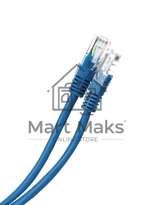 Патч-корд литой Aopen/Qust UTP кат.5е 0,5м синий 