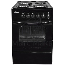 Плита электрическая Лысьва ЭП 401 СТ черный, конфорок 4 электрических, духовка 57 л, 50 см x 84 см x 60 см (без крышки)