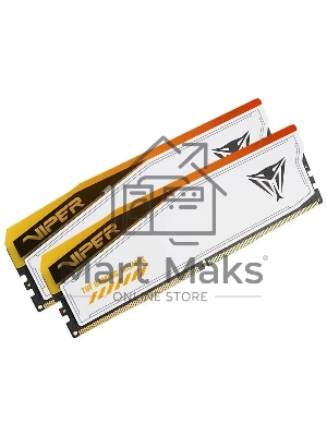 Оперативная память Patriot Viper Elite 5 TUF Gaming, DDR5, 48Gb (2x24 Gb), 6000 MHz, CL36, DIMM, радиатор, RGB, белый