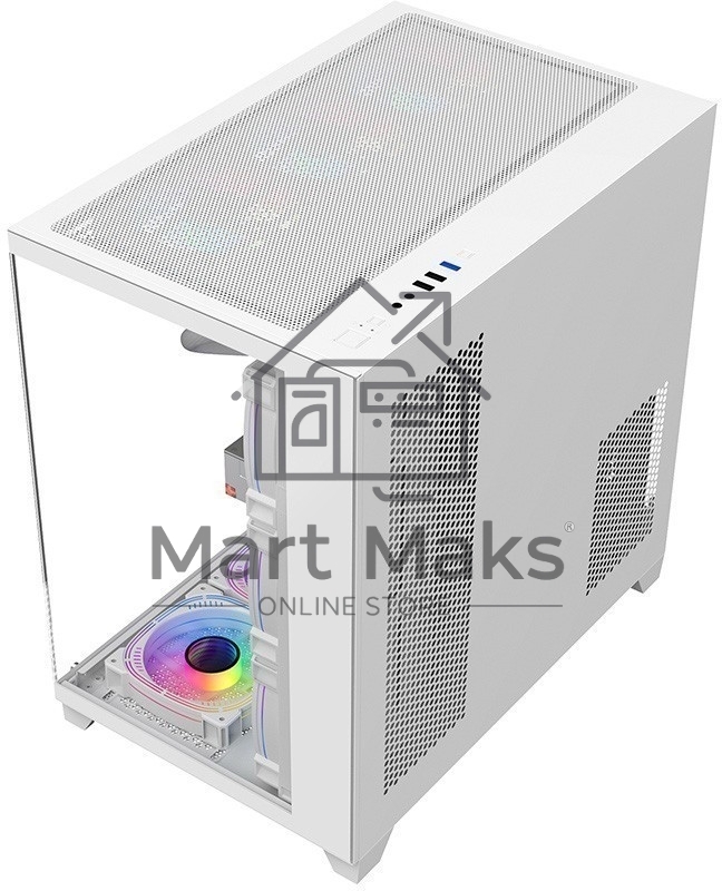 Компьютерный корпус 1STPLAYER MEGAVIEW MV8-TP белый/ATX/MV8-TP-WH