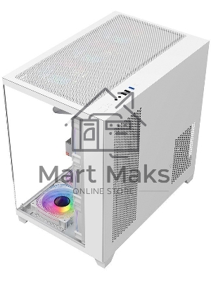 Компьютерный корпус 1STPLAYER MEGAVIEW MV8-TP белый/ATX/MV8-TP-WH