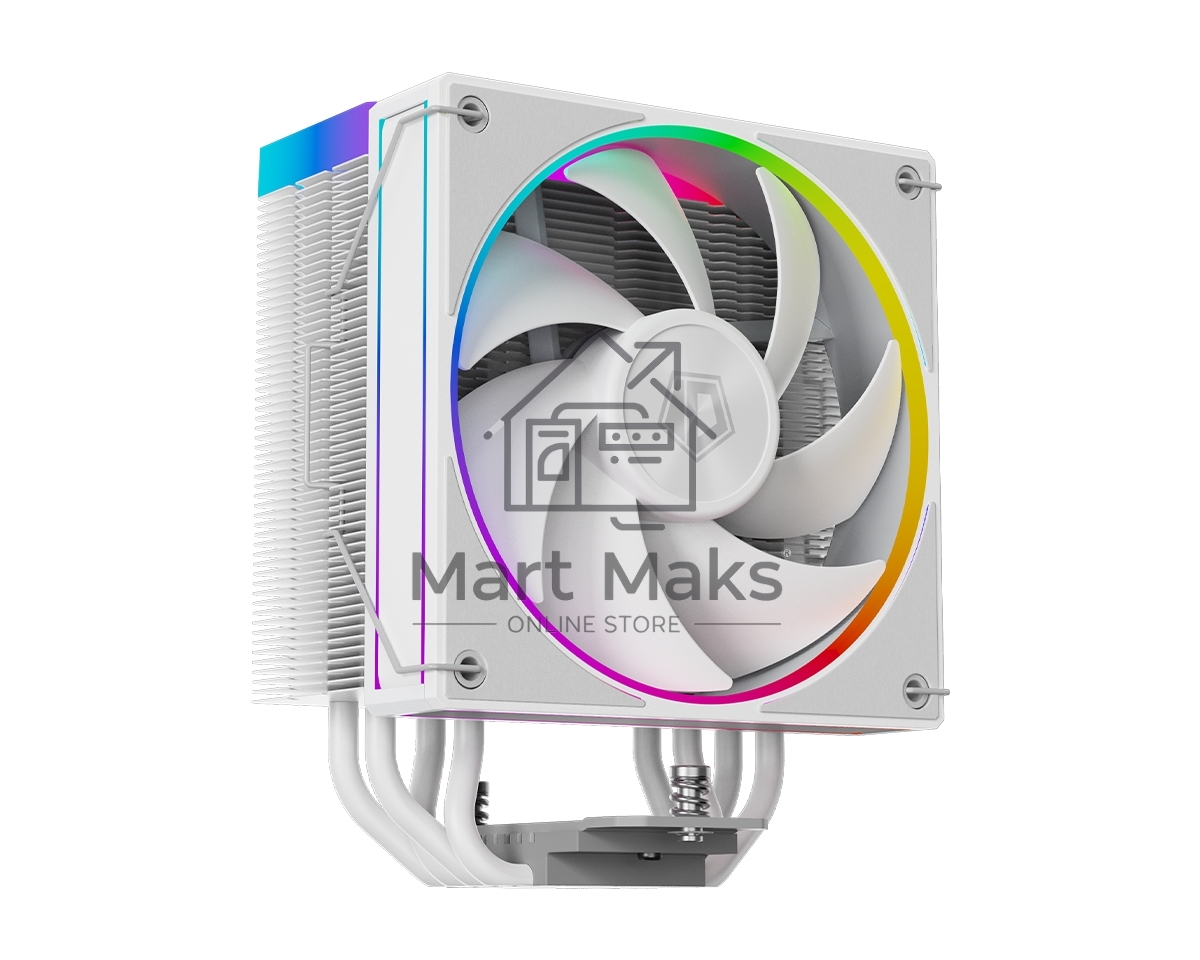 Кулер ID-Cooling Frozn A410 ARGB Wh белый 120мм алюминий+медь 2000rpm 30db 4-pin 220W 152мм