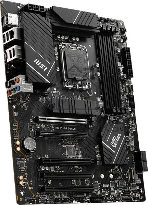 Материнская плата MSI PRO B760-P II, LGA 1700, Intel B760, 4xDDR5, 4xSATA, 2xM.2, 1xPCI-E 4.0 x16, 1xPCI-E 4.0 x4, 3xPCI-E 3.0 x1, 1xHDMI, 1xDP, 1xRJ45 2.5Gb, 1xUSB-C 3.2 Gen 2, 2xUSB-A 3.2 Gen 1, 2xUSB-A 2.0, 5x3.5мм, TOSLINK, 7.1, Standard-ATX