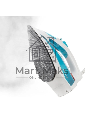 Утюг Maxwell MW-3055B белый/голубой 2200W