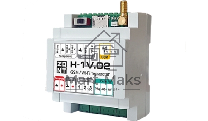Контроллер ZONT H-1V.02 отопительный GSM / Wi-Fi