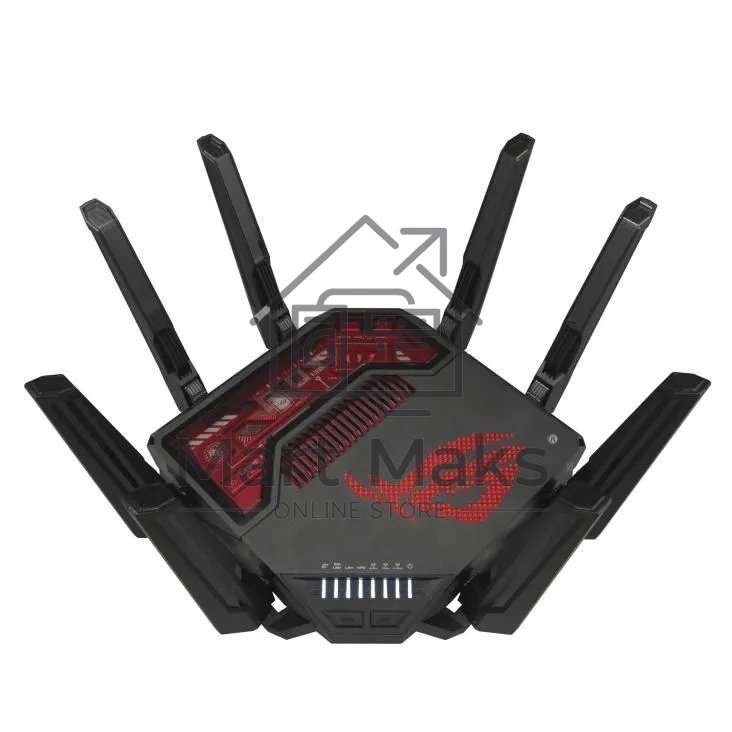 Маршрутизатор ASUS GT-BE19000, черный/красный, 90IG0850-MO9A0V