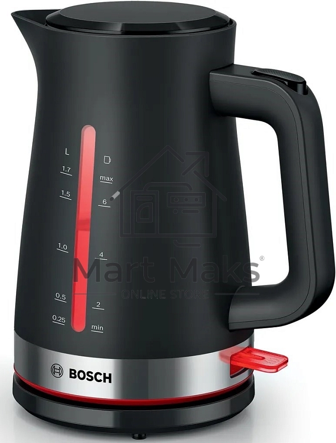 Чайник электрический Bosch TWK4M223 1.7л. черный корпус: пластик