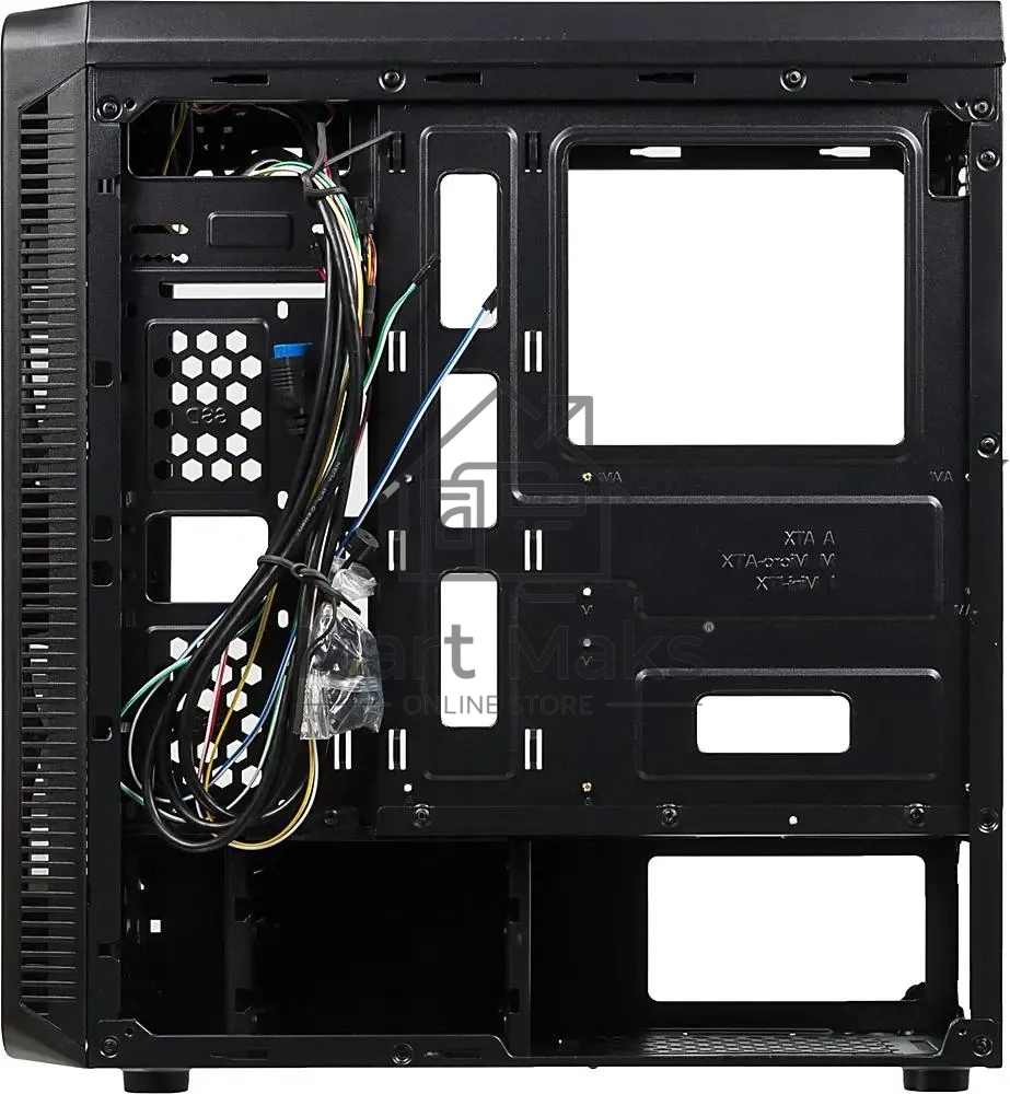 Компьютерный корпус Accord JP-X черный без БП ATX 2xUSB2.0 1xUSB3.0 bott PSU