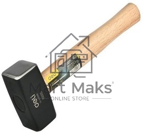Кувалда Deli DL448010 1000 гр, деревянная рукоять