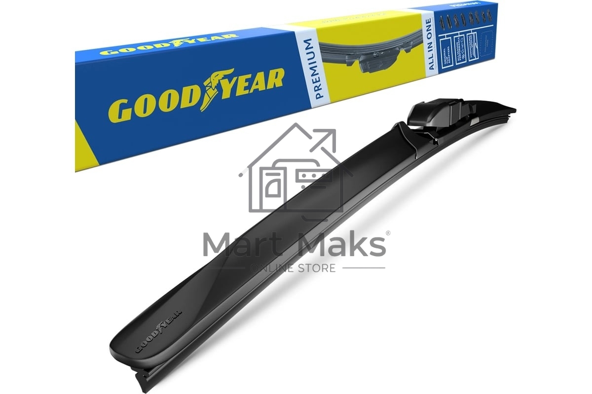 Бескаркасная щетка GOODYEAR GY000442 PREMIUM 22''/55см бескаркасная