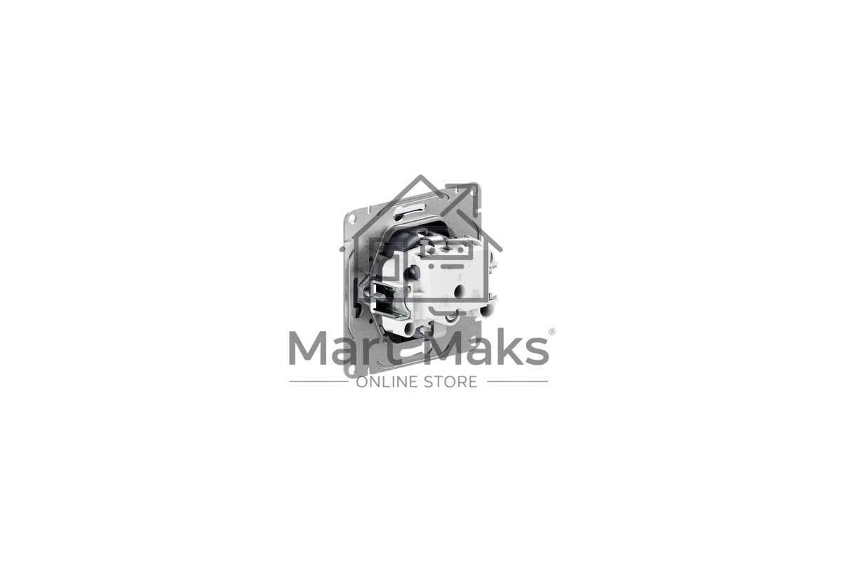 Механизм розетки EKF Эпика UP1-SOW-110 16А, с заземлением, без шторок, белый