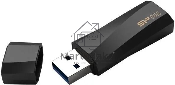 Флешка USB R/W  SILICON POWER 64GB Blaze B07 Type-A USB 3.2 Gen 1, Black