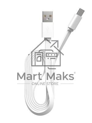 Кабель Maxvi MC-01F white USB-A - microUSB, 2A Плоский кабель, ток макс. нагрузки 2А, макс. напряжение 5V; стандарт USB 2.0; длина 1м, материал PVC, белый