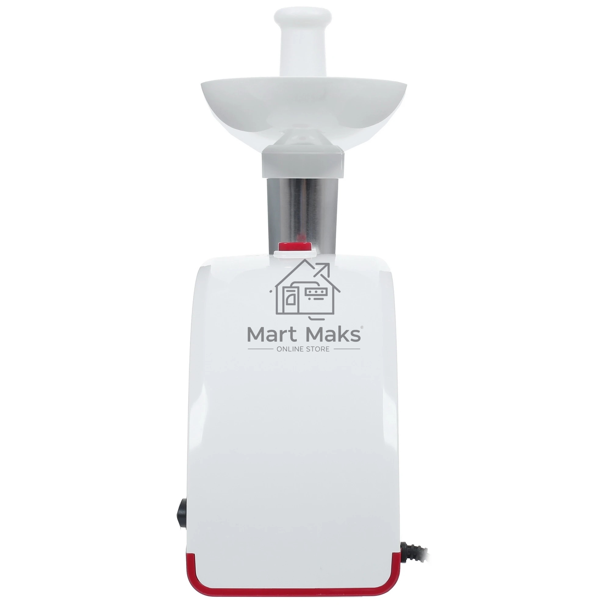 Мясорубка электрическая ВАСИЛИСА ВА-601 белый, 1600 Вт, 1.5 кг/мин, реверс, защита от перегрузки, насадки - 4