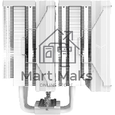 Кулер для процессора SAMA A60W белый, 2x120 мм, алюминий/медь, 800-2200 об/мин, 29 дБ, 4 pin PWM, 265 Вт, высота 156.5 мм
