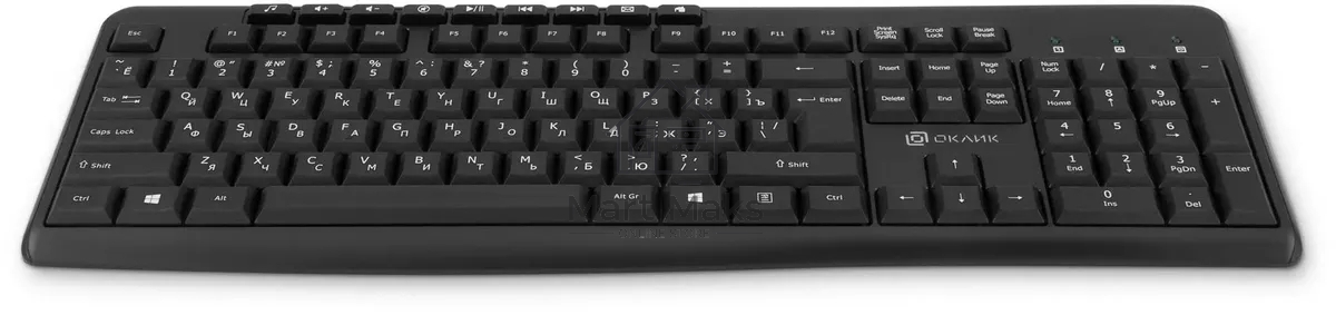 Клавиатура Oklick K225W (1875232) USB, Радиоканал, черный