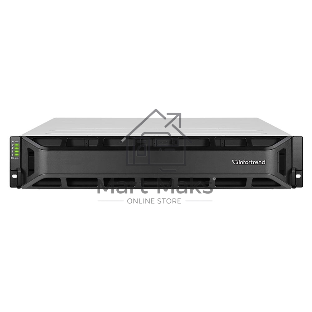 Система хранения данных EonStor GSe Pro 3000 2U/8bay,single subsystem,4x1G iSCSI ports,1xUSB 3.0,2xhos board,1x4GB RAM,2x(PSU+FAN),8xSATA SFF/LFF,1xRail kit(GSe Pro 3008RP-C)