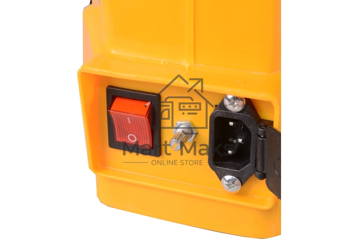 Опрыскиватель аккумуляторный Huter SP-12AC, аккумуляторный, ранцевый, 12л, желтый/черный