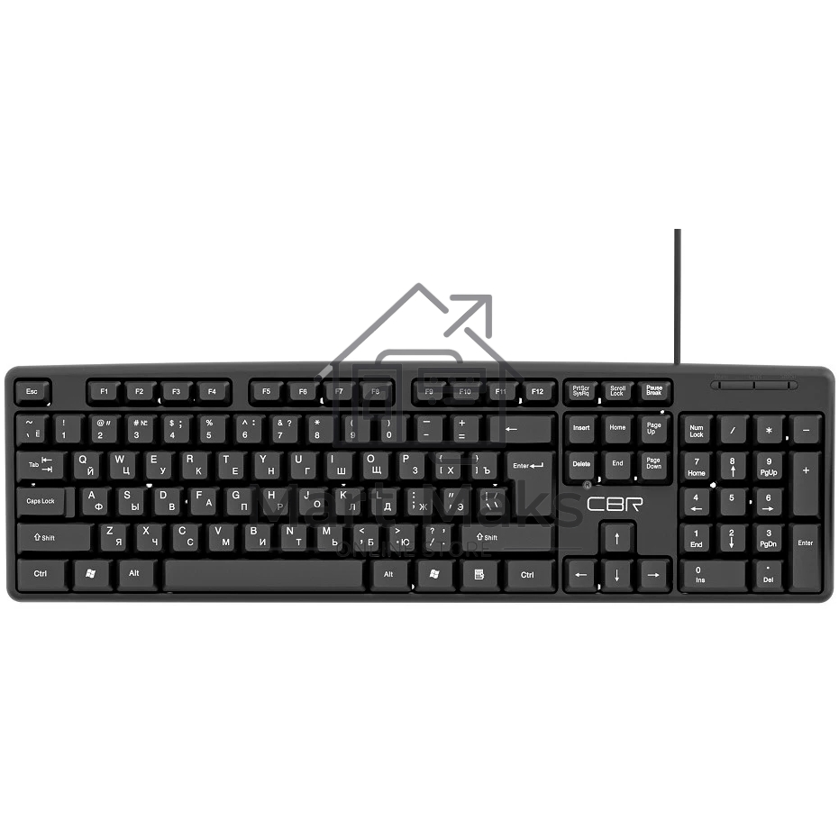 Клавиатура CBR KB 100 проводная, USB, черный