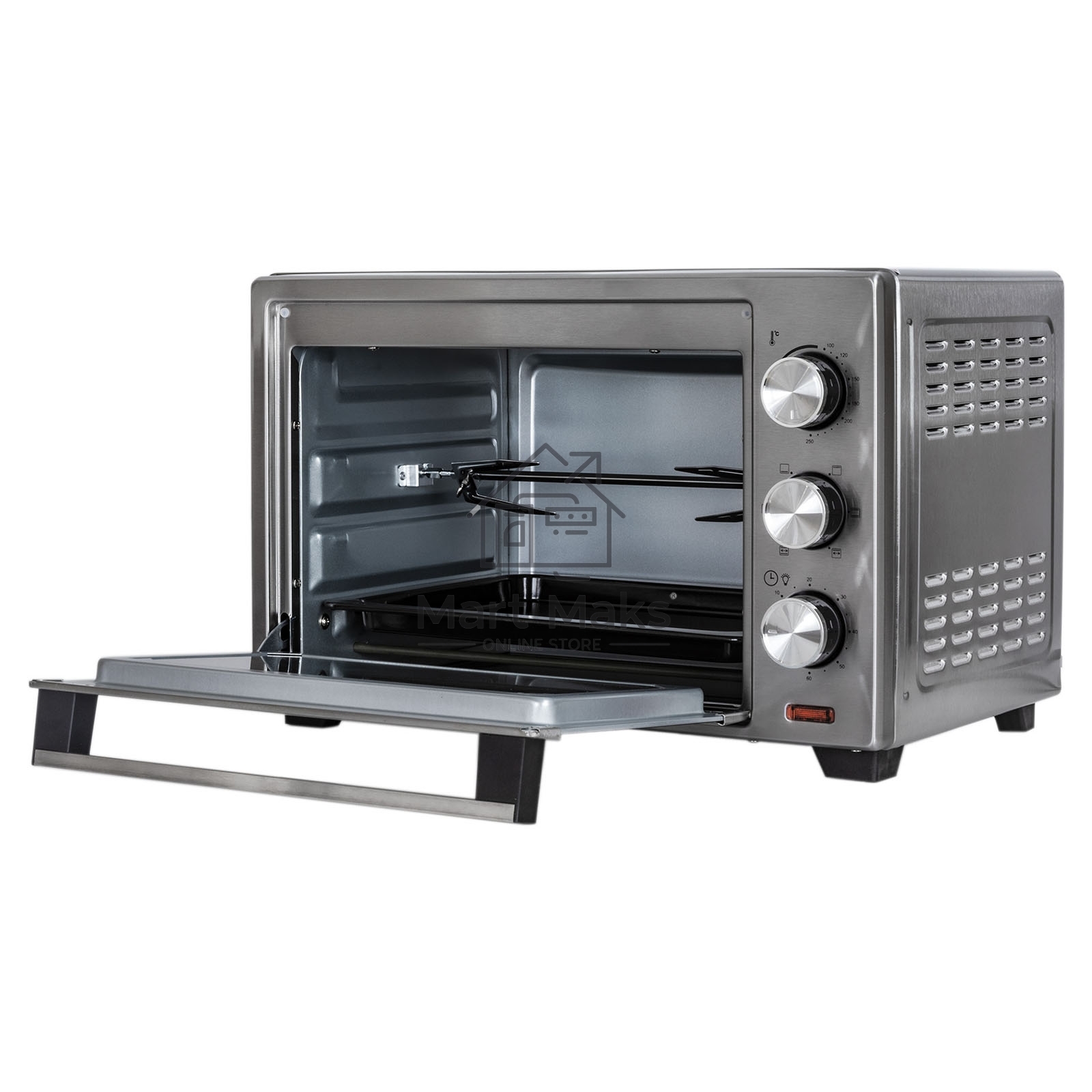 Мини-печь Pioneer MO5011G 25 л, 1600 Вт, серебристый