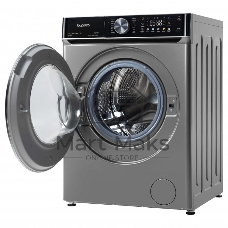Стиральная машина Бирюса WM-SC914/15 S хромированный металлик, загрузка фронтальная 9 кг, 1400 об/мин, класс А+++