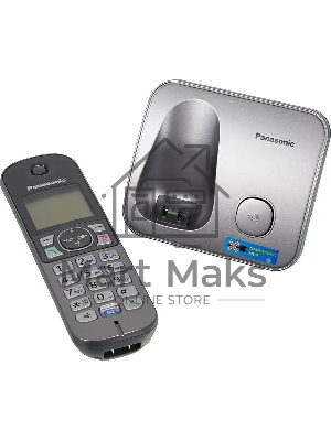 Телефон беспроводной (DECT) Panasonic KX-TG6811RUM (серебристый) Беспроводной DECT,40 мелодий,телефонный справочник 120 зап.
