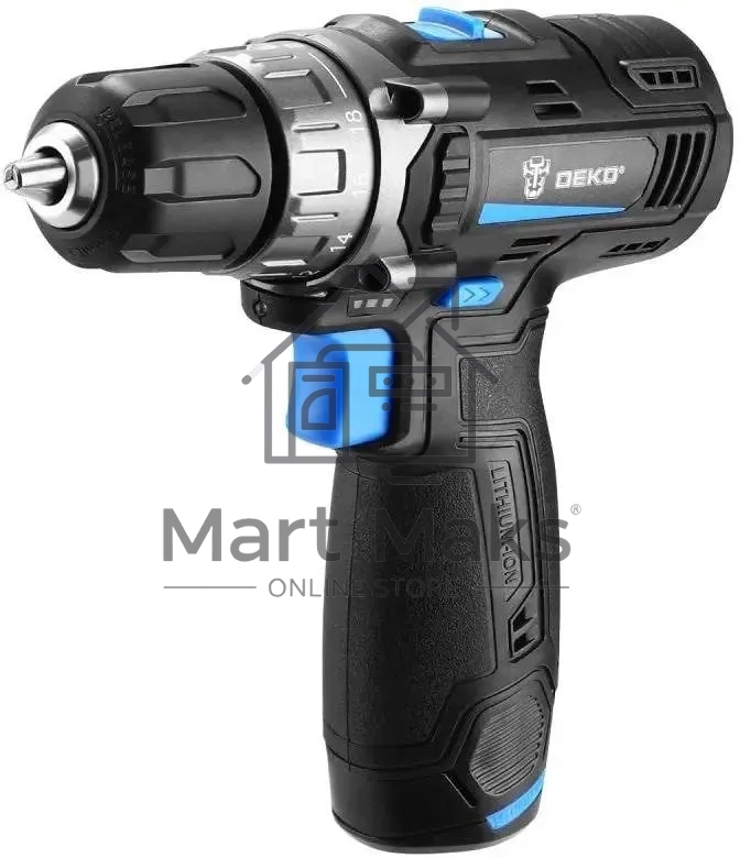 Дрель-шуруповерт Deko DKCD12V PRO Аккумуляторная, Кейс