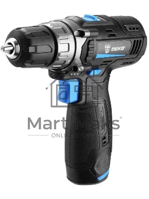 Дрель-шуруповерт Deko DKCD12V PRO, Аккумуляторная, 12В, 2 АКБ, Кейс