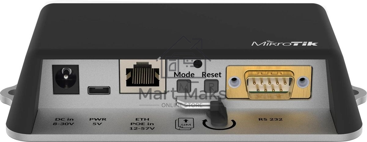 Точка доступа MikroTik LtAP mini (RB912R-2ND-LTM) N300 10/100BASE-T черный