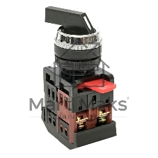 Переключатель АLСLR-22 3P черный NO+NC PROxima