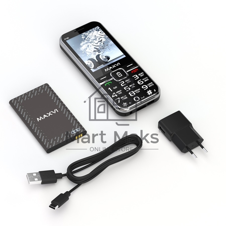 Мобильный телефон Maxvi P18i черный